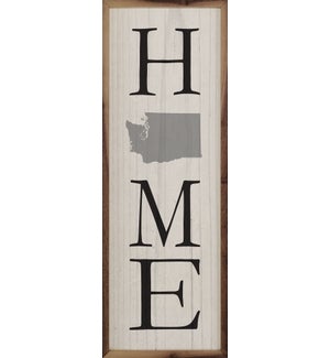 Personalized Home State Gray Whitewash